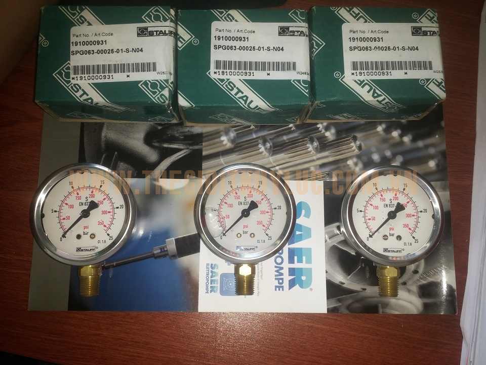 đồng hồ đo áp suất stauff