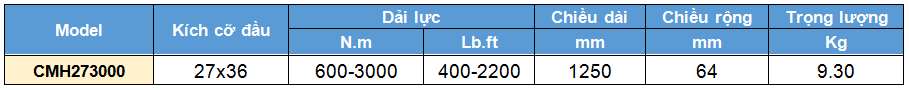 Co le luc dau roi 600-3000 N.m, cờ lê lực đầu rời, co le luc dau roi