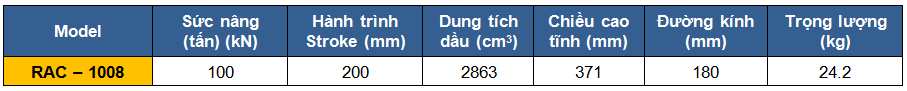 kich thuy luc 1 chieu bang nhom 100 tan 200 mm