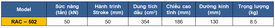 Kich thuy luc 1 chieu bang nhom 50 tan 50 mm