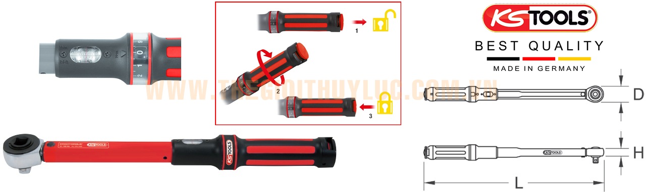 Cờ lê lực Ks tools 516.1932