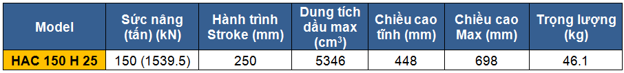 kich 2 chieu bang nhom 150 tan 250 mm, kich 2 chieu, kich nhom