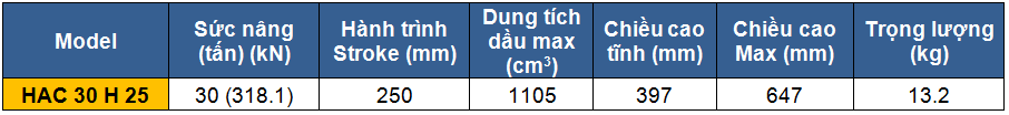 kich 2 chieu bang nhom 30 tan 250 mm, kich 2 chieu, kich nhom