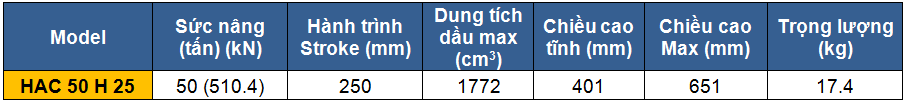 kich 2 chieu bang nhom 50 tan 250 mm, kich 2 chieu, kich nhom