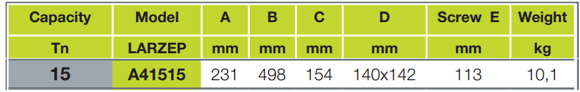 Con đội thủy lực 15 tấn