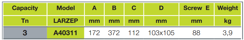 con đội thủy lực 3 tấn