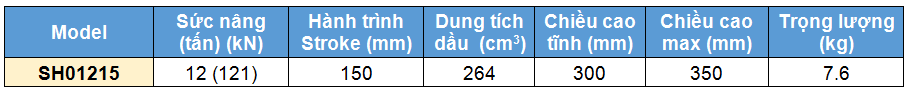 kich 1 chieu rong tam 12 tan 150 mm, kich 1 chieu rong tam