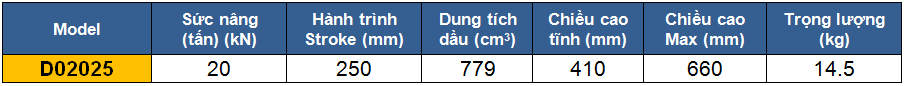 kich thuy luc 2 chieu 20 tan 250 mm